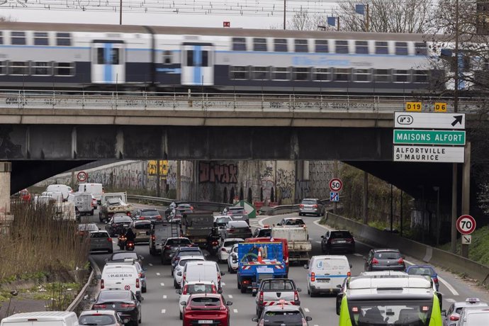 Retención de tráfico en Francia