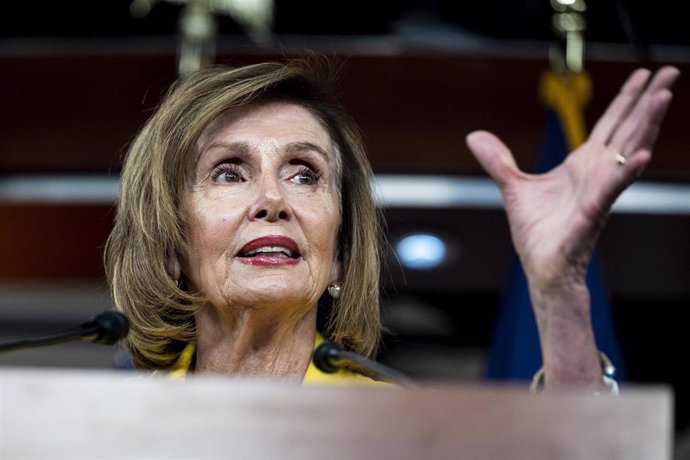 La presidenta de la Cámara de Representantes, Nancy Pelosi 