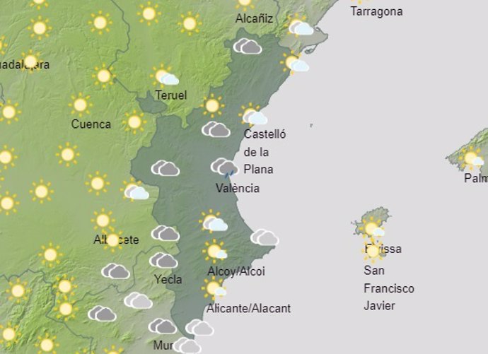 Predicción meteorológica del 31 de julio