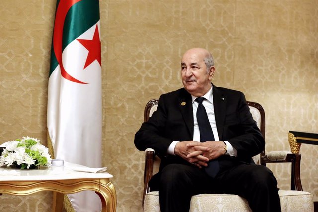Archivo - El presidente de Argelia, Abdelmayid Tebune