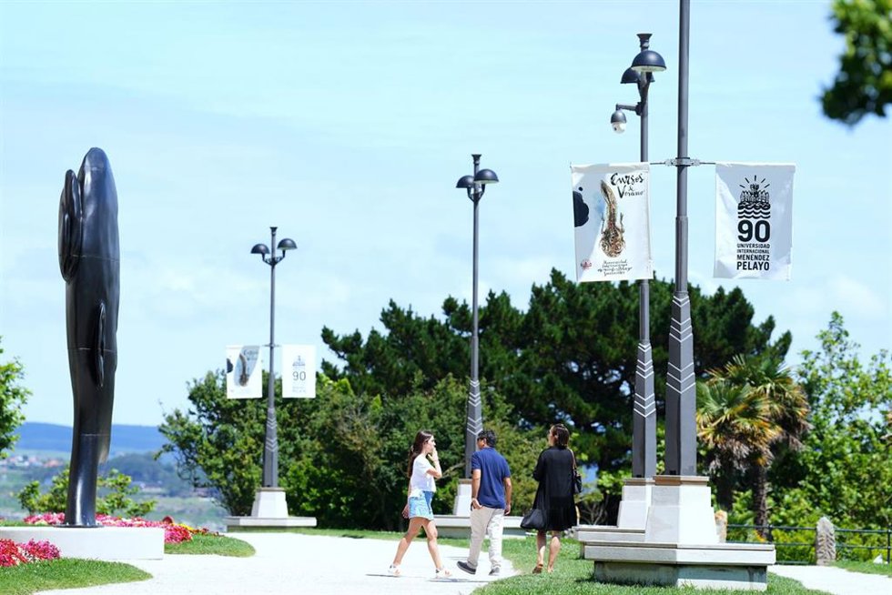 El entorno del Palacio de la Magdalena, sede de los cursos de verano de la UIMP en Santander