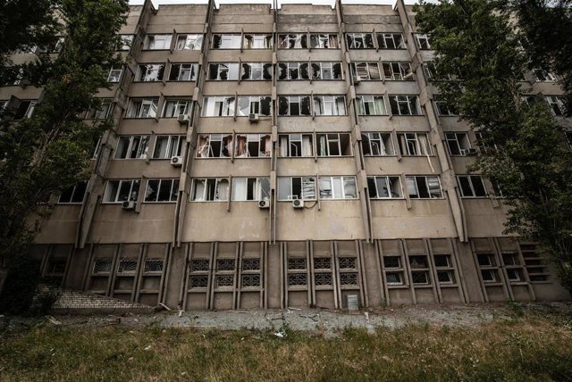 Imagen de archivo de un ataque ruso contra Mikolaiv