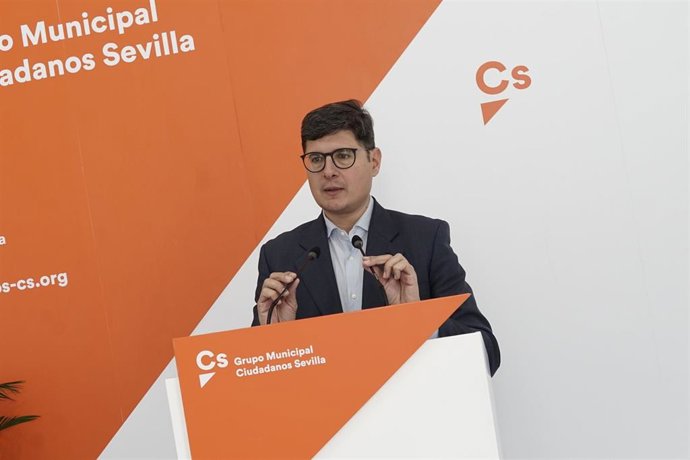 El portavoz municipal de Cs en el Ayuntamiento de Sevilla, Álvaro Pimentel.