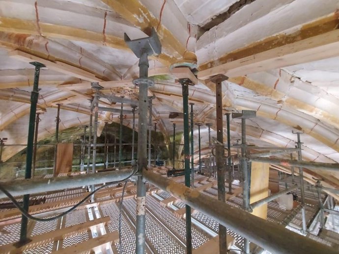 Bóveda de la iglasia de san Loreno Mártir