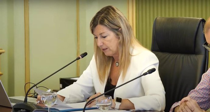 Archivo - La consellera de Salud y Consumo, Patricia Gómez, comparece en la Comisión de Salud del Parlament. Archivo.