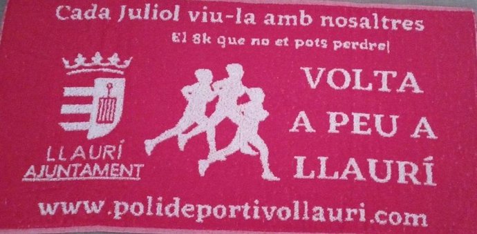 Cartel de la 'volta a peu' de Llaurí