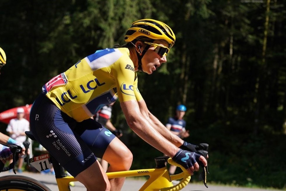 La ciclista neerlandesa Annemiek van Vleuten (Movistar Team)