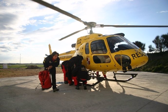 Helicóptero medicalizado.