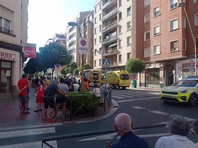 Explosión en un edificio de Pérez Galdós, en Logroño