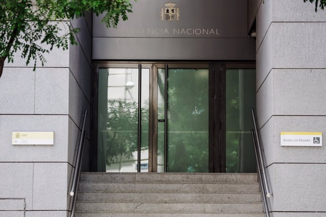 Fachada de la Audiencia Nacional, a 14 de junio de 2022, en Madrid (España).