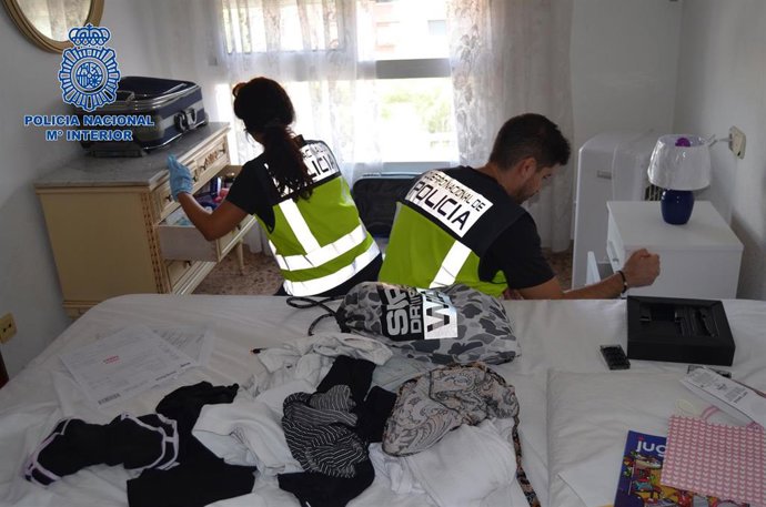 Registro en uno de los pisos en el que las mujeres eran obligadas a prositutirse