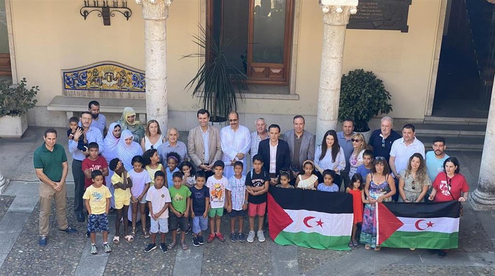 Recepción de niños saharauis