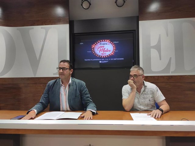 El concejal de Cultura, José Luis Costillas, y el director artístico de la FMC, Luis Vigil.