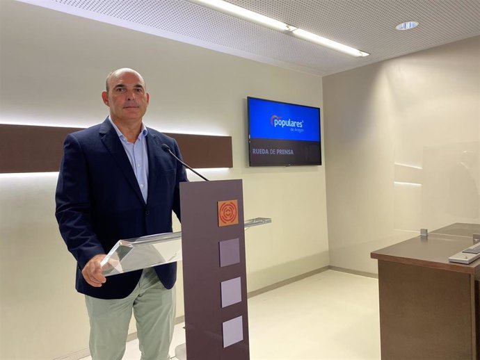 El portavoz de Industria del PP en las Cortes de Aragón, Juan Carlos Gracia Suso.