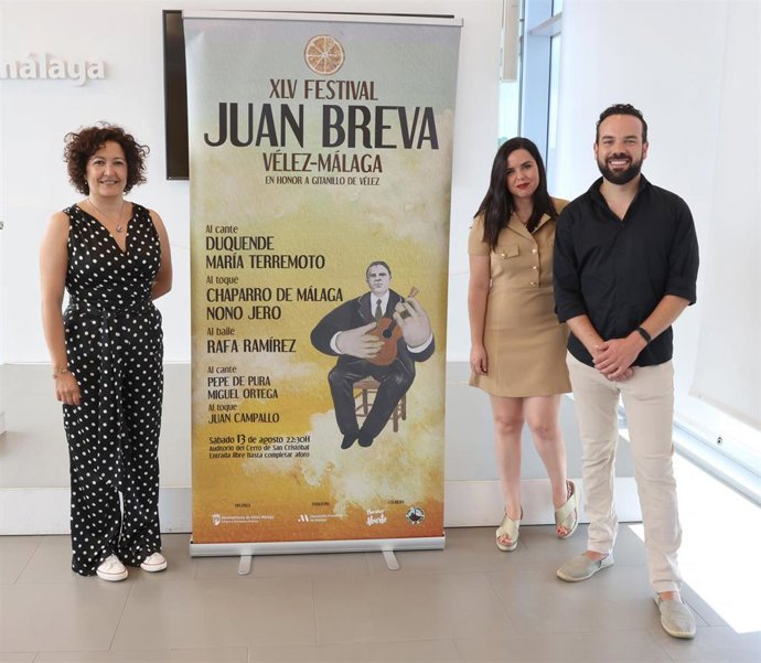 Presentación del Festival Flamenco 'Juan Breva' de Vélez-Málaga, que se celebra el 13 de agosto de 2022