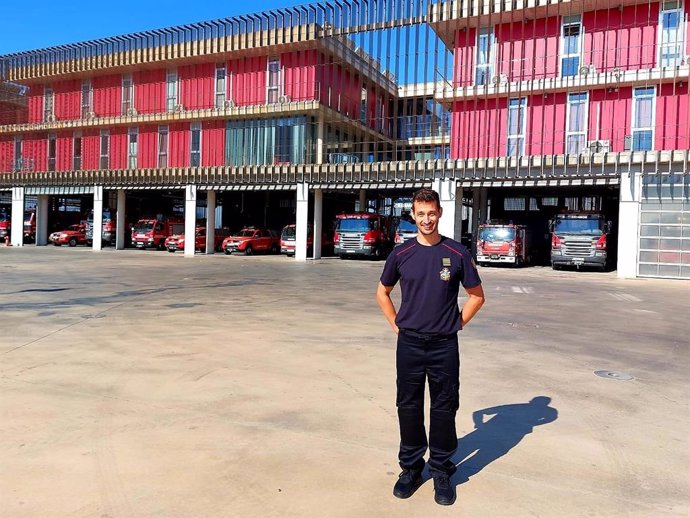 El jefe de servicio contra incendios de Palma, Eder García.