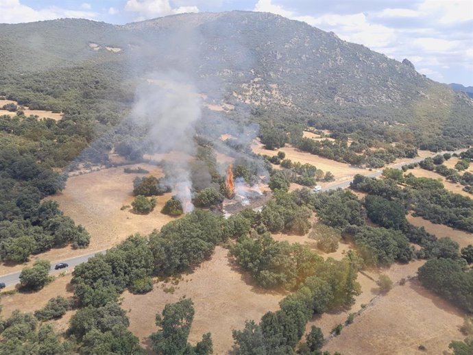 Incnedio en Los Llanos de Tormes.