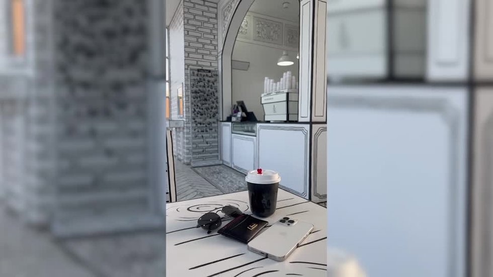 La increíble decoración de esta cafetería: parece sacada de un cómic