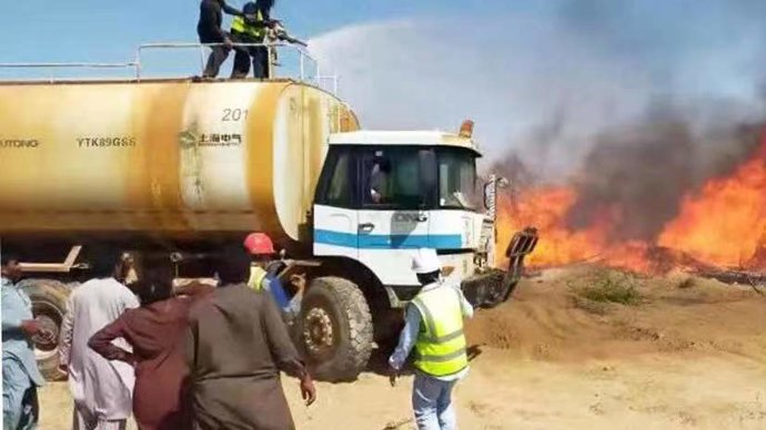 Rescue operation scene