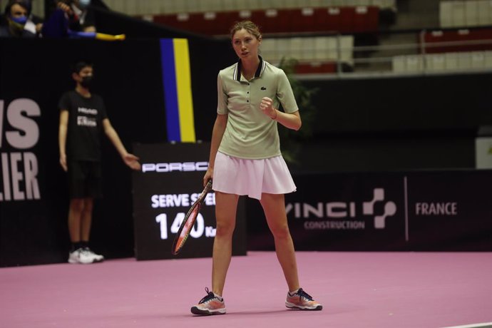 Archivo - Cristina BUCSA (ESP) during the Open 6me Sens, Métropole de Lyon 2022, WTA 250 tennis tournament on March 3, 2022 at Palais des Sports de Gerland in Lyon, France - Photo Romain Biard / Isports / DPPI