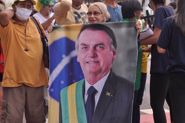 Simpatizantes del presidente brasileño, Jair Bolsonaro