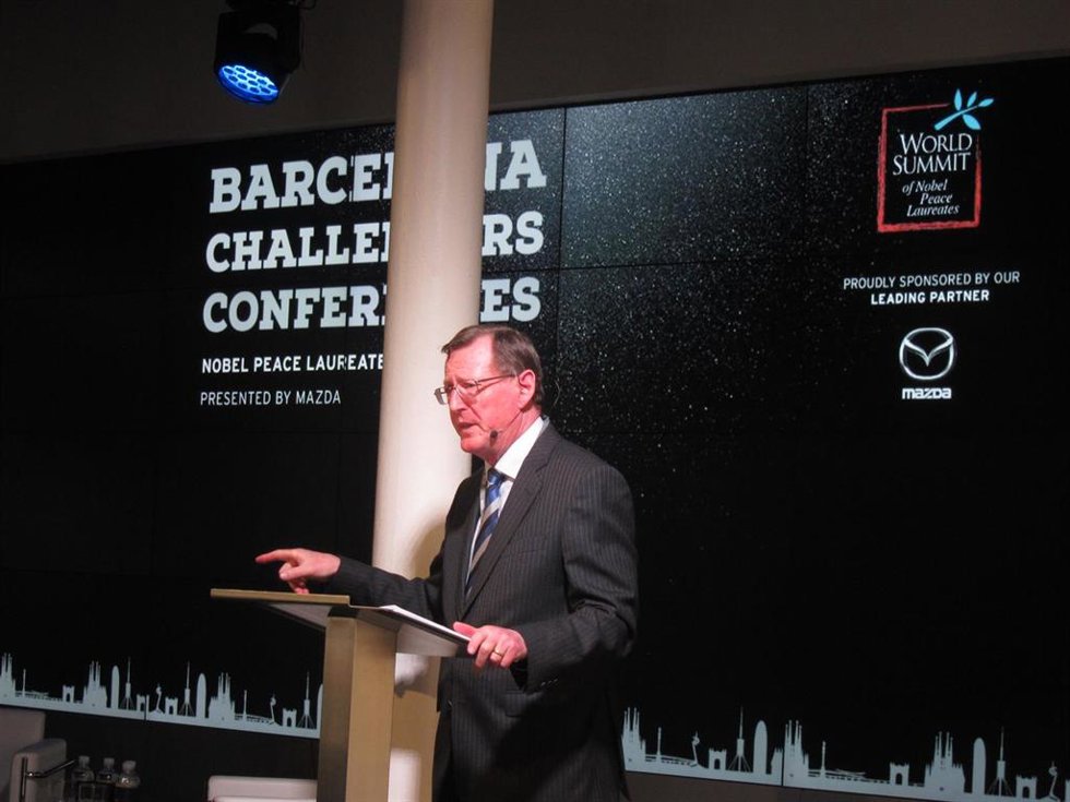 Archivo - Lord David Trimble, exprimer ministro unionista de Irlanda del Norte y Premio Nobel de la Paz en 1998. 