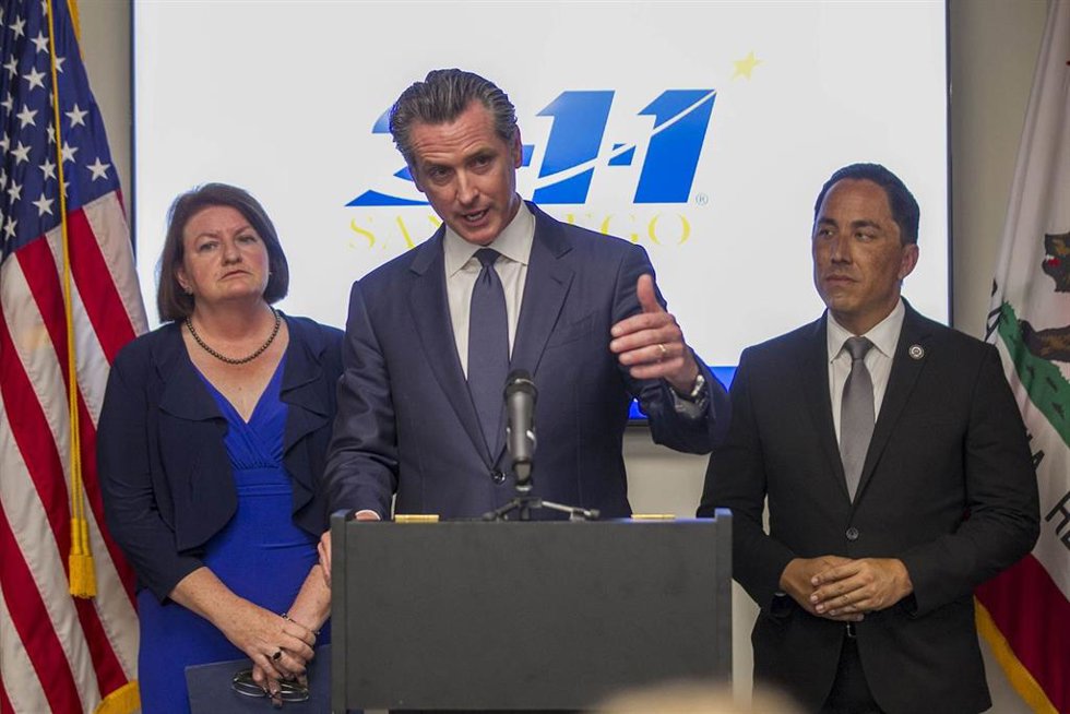 El gobernador de California, Gavin Newson