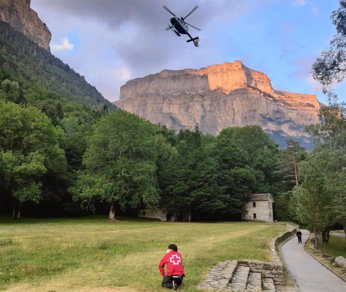 Cruz Roja desarrolla su actividad voluntaria en el Parque Nacional de Ordesa y Monte Perdido