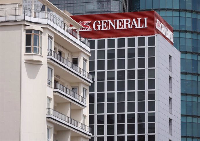 Fachada de la sede de Generali Seguros, en la calle Orense, 2, a 22 de Julio de 2022, en Madrid, (España). 