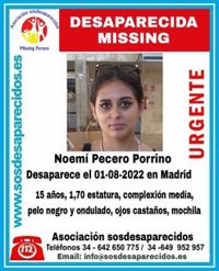 Buscan a una menor de 15 desaparecida en Madrid desde ayer