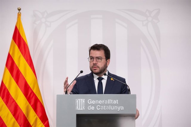 El president de la Generalitat Pere Aragonès