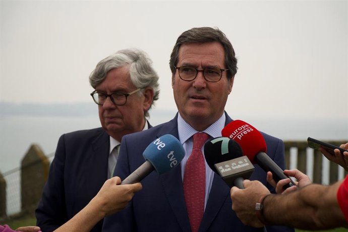 El presidente de la Confederación Española de Organizaciones Empresariales (CEOE), Antonio Garamendi.