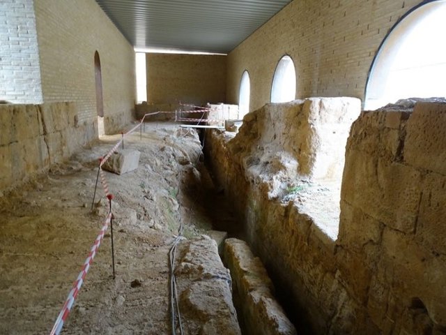 Letrinas medievales del Monasterio de Santa María de Huerta, en Soria .