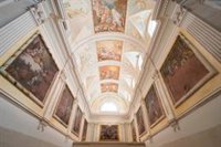 Las pinturas con las que Bayeu decoró la nave de la iglesia de La Cartuja, en Sariñena (Huesca), recuperan su identidad