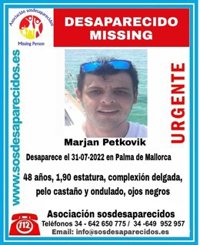 Buscan a un hombre de 48 años desaparecido en Palma desde el pasado domingo