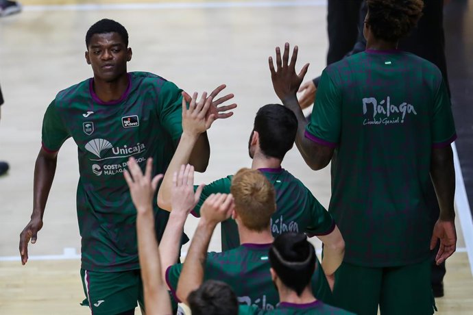 Archivo - Yannick Nzosa of Unicaja gestures during the spanish league ACB  basketball match played between Valencia Basket vs Unicaja at the Fuente de San Luiz pavilion, La Fonteta. On October, 11. 2020