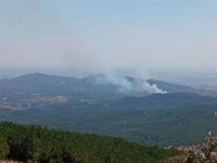 El Infoex declara el nivel 1 de peligrosidad por un incendio entre Torre de Don Miguel y Santibáñez el Alto