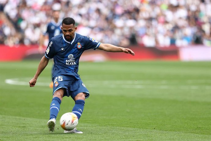 Archivo - Yangel Herrera durante un partido del RCD Espanyol en LaLiga Santander 2021-2022