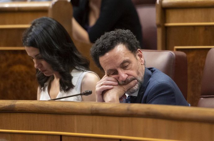 La líder de Ciudadanos (Cs), Inés Arrimadas, y el portavoz adjunto de Cs en el Congreso, Edmundo Bal, en una imagen de archivo.