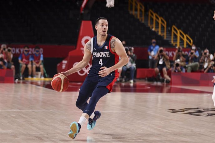 Archivo - Thomas Heurtel con la selección francesa de baloncesto en los Juegos Olímpicos de Tokio