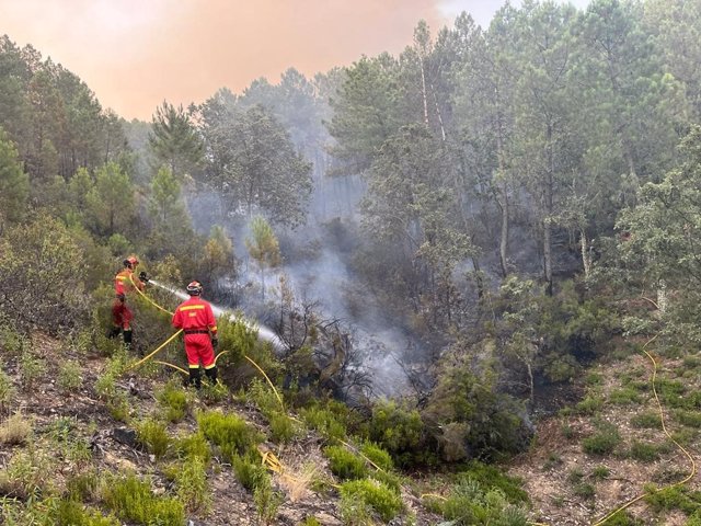 La UME en el incendio de Sevilleja