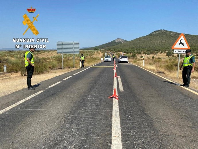 Control de la Guardia Civil en Moraleja