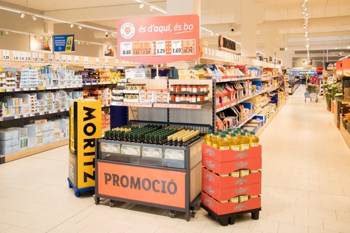 Archivo - Imatge d'un supermercat Lidl