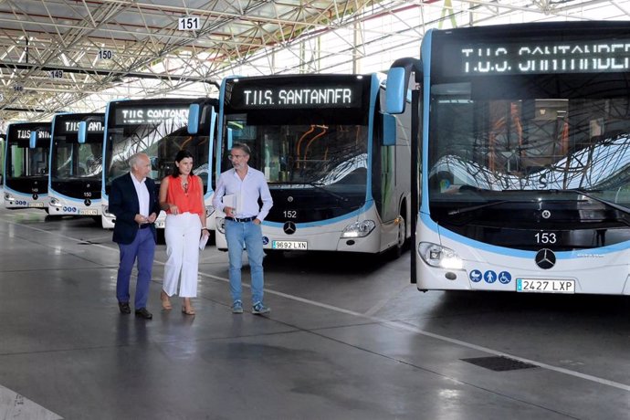 Nuevos autobuses híbridos de Santander