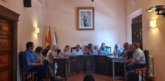 Reunión en el Ayuntamiento de Ateca.
