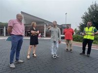 Finalizan las obras de regeneración de zonas verdes y accesibilidad entorno a la estación de Adif de Lugones