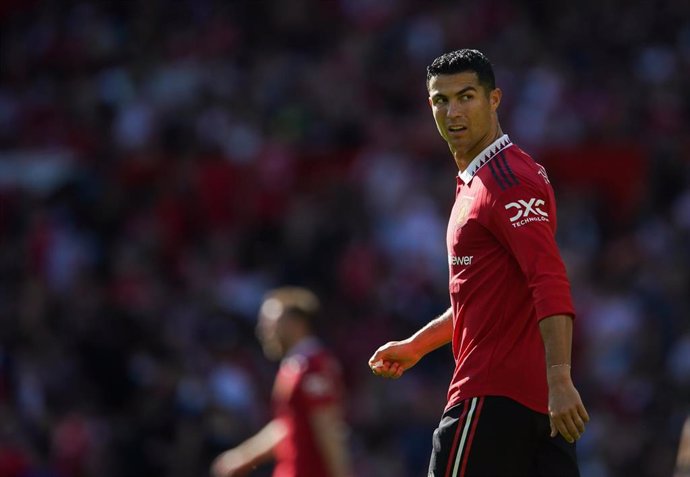 31 July 2022, United Kingdom, Manchester: Manchester United's Cristiano Ronaldo reacts during the pre-season friendly soccer match between Manchester United and Rayo Vallecano at Old Trafford. Photo: Dave Thompson/PA Wire/dpa