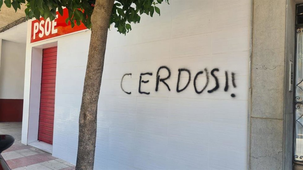 Fachada de la sede del PSOE en Bailén