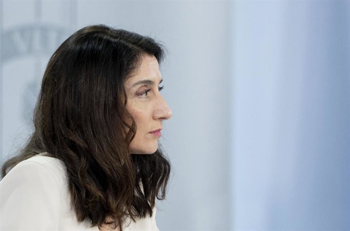 La ministra de Justicia, Pilar Llop, interviene en una rueda de prensa posterior al Consejo de Ministros celebrado en Moncloa, a 19 de julio de 2022, en Madrid (España).