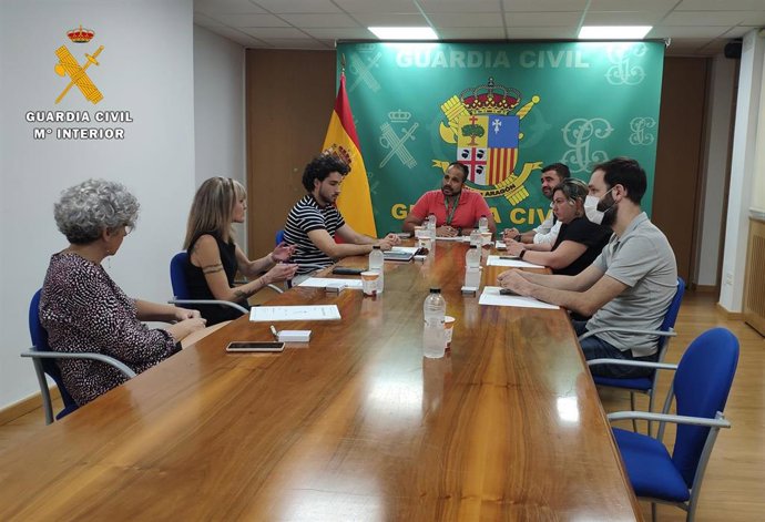La Guardia Civil realiza una reunión de coordinación con diferentes entidades que trabajan con refugiados ucranianos.